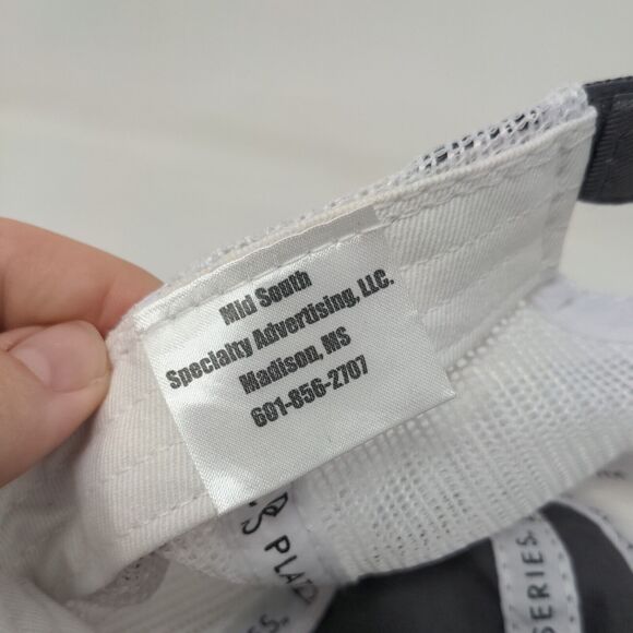 Copiah Bank Strapback Mesh Back Trucker Hat Gray One Size Platinum Series - Picture 7 of 7